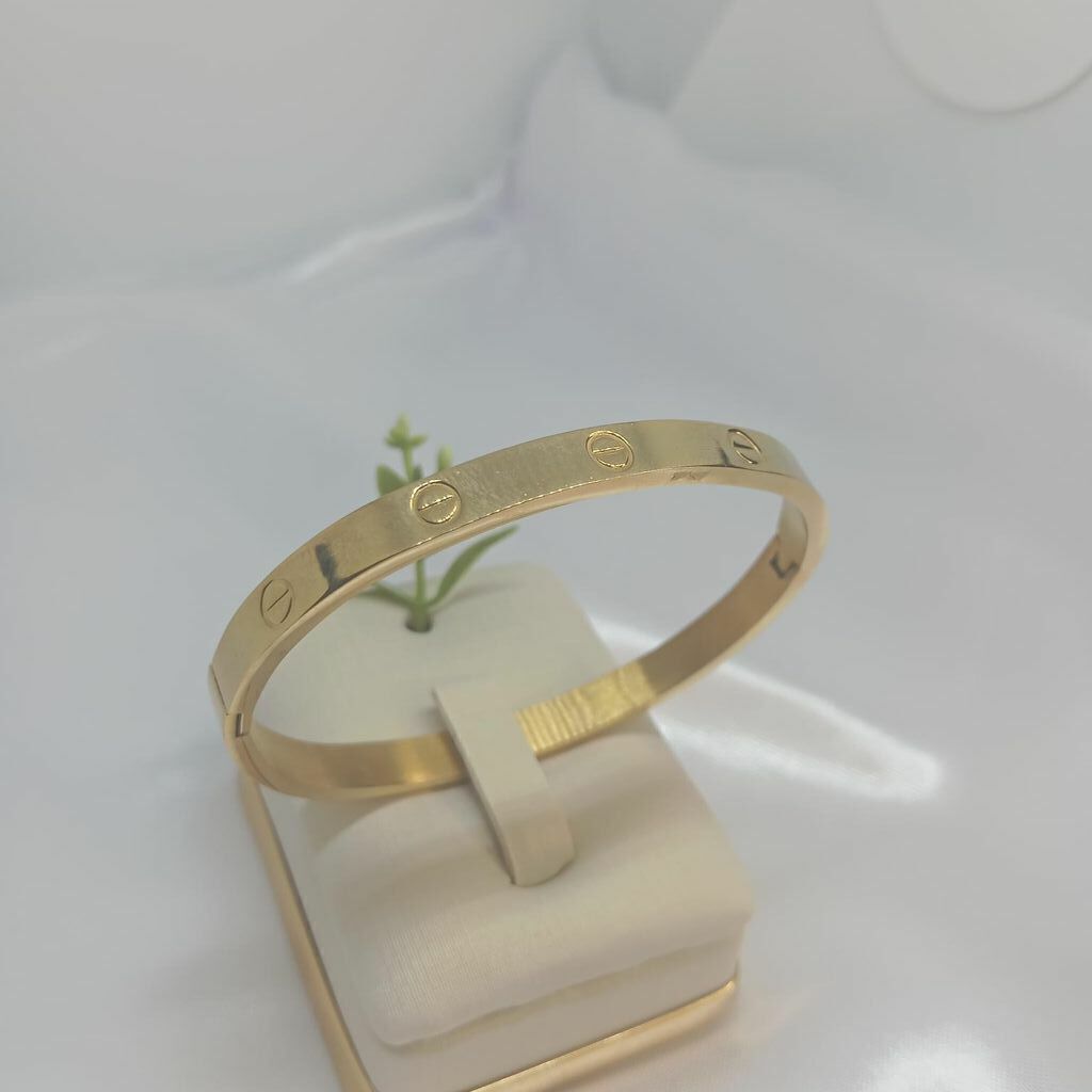 Bracelete Cartier com Detalhe Semi Jóia Ouro 18k
