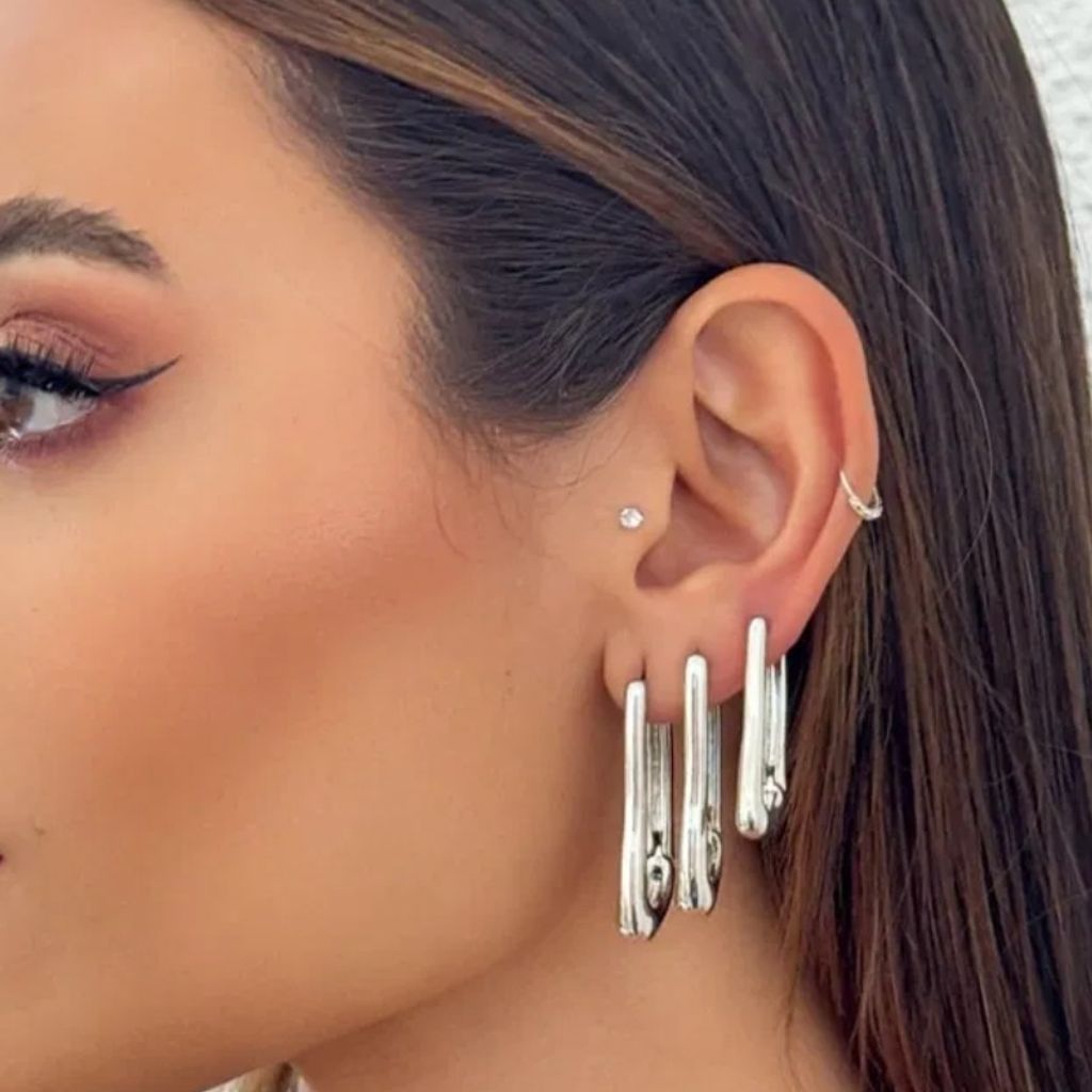 Brinco Argola Longa Ouro