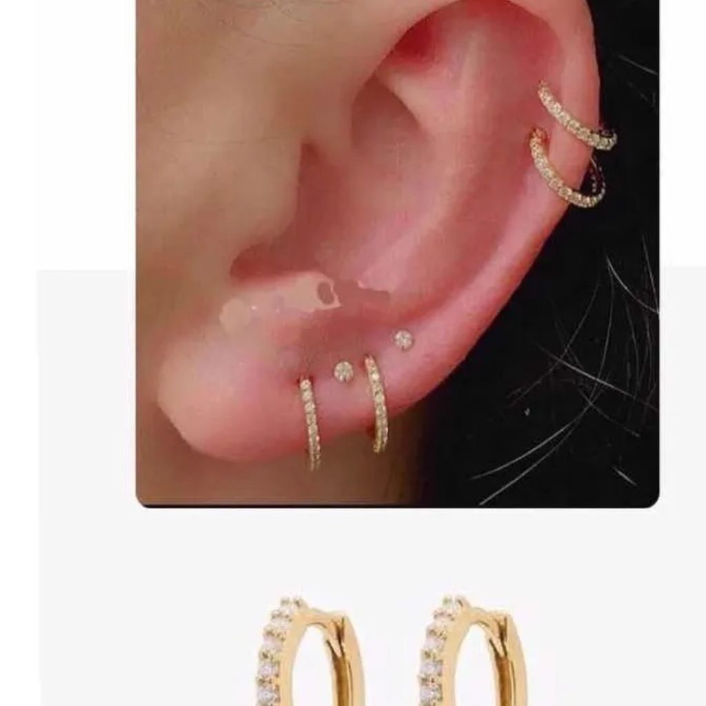 Piercing Argolinha Banho Ouro Par