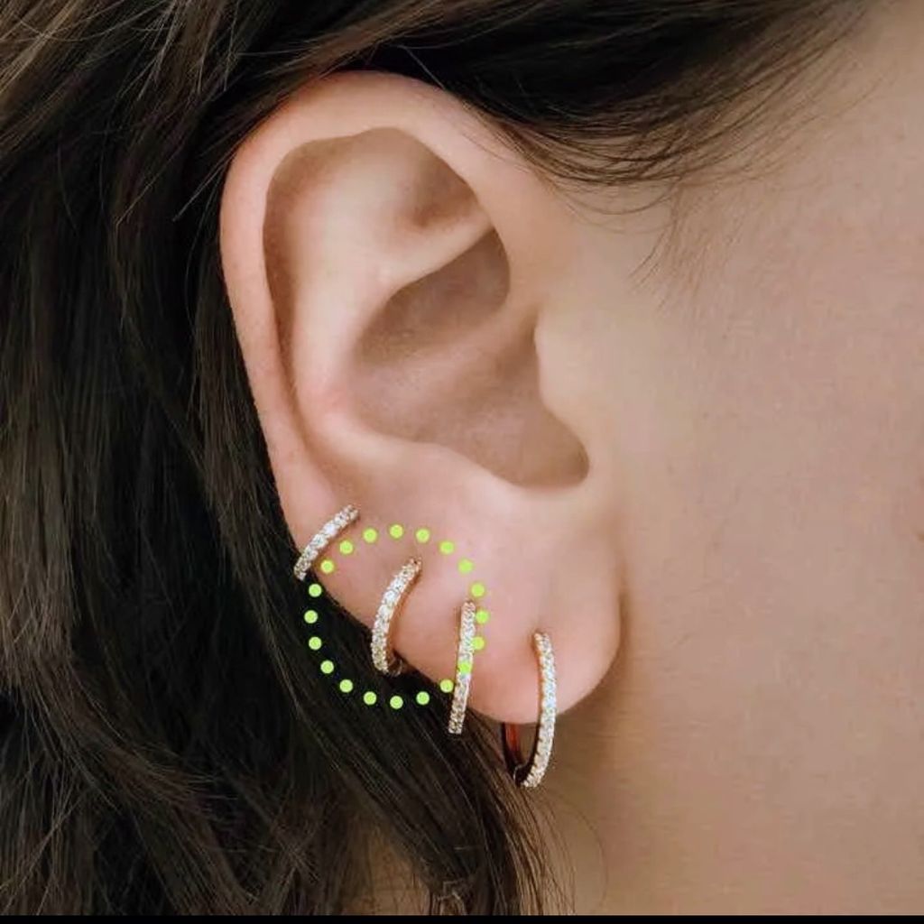 Piercing Argolinha Banho Ouro Par