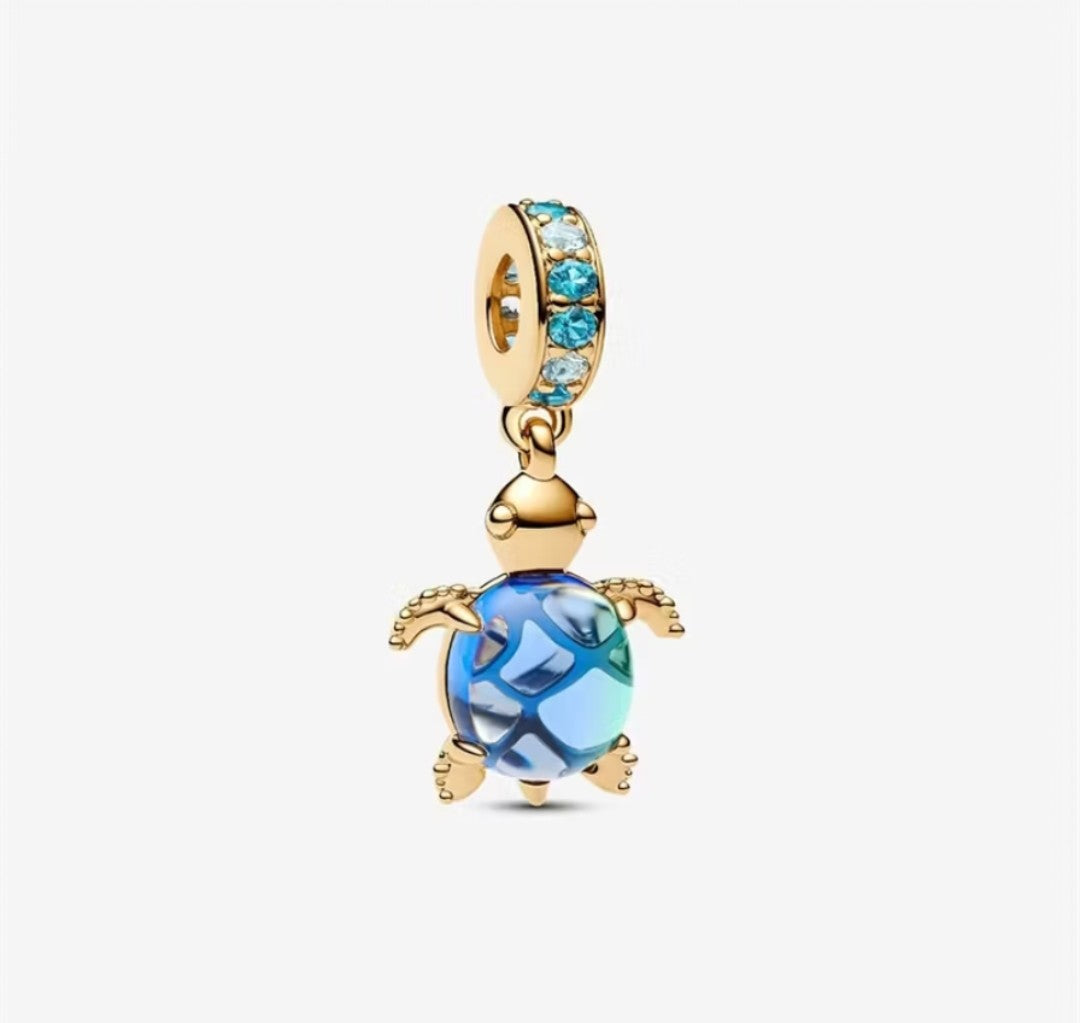 Berloque Tartagura Azul prata 925