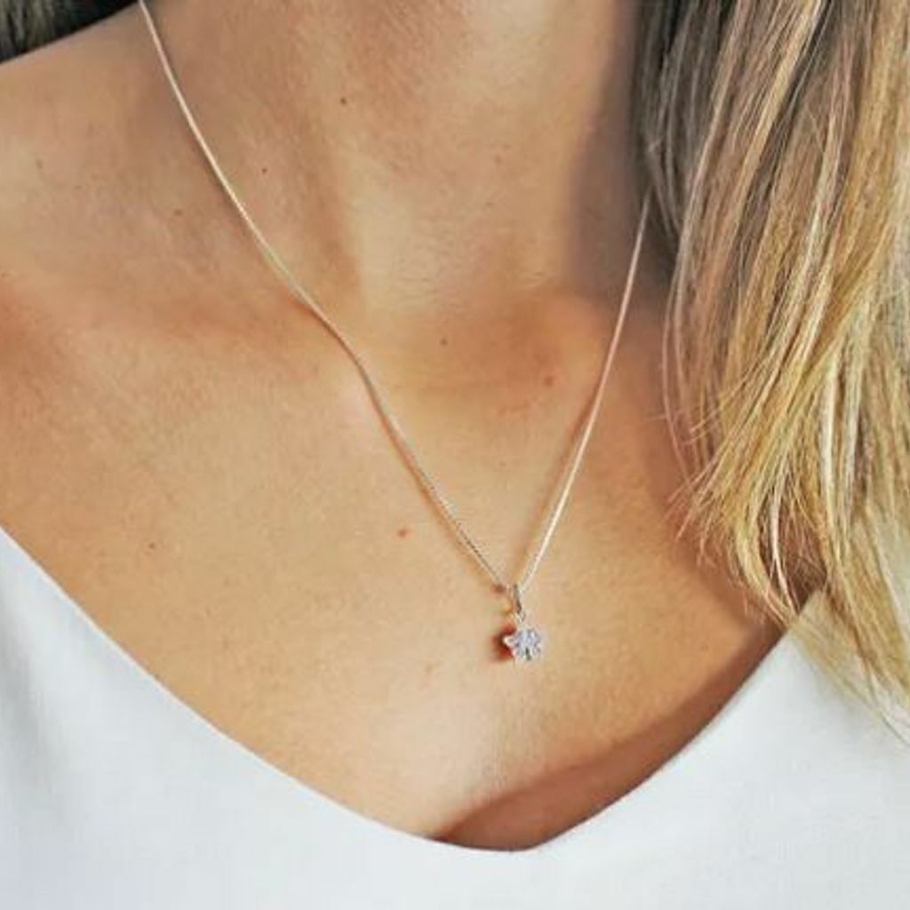 Corrente Veneziana prata 925 Ponto de Luz Estrela