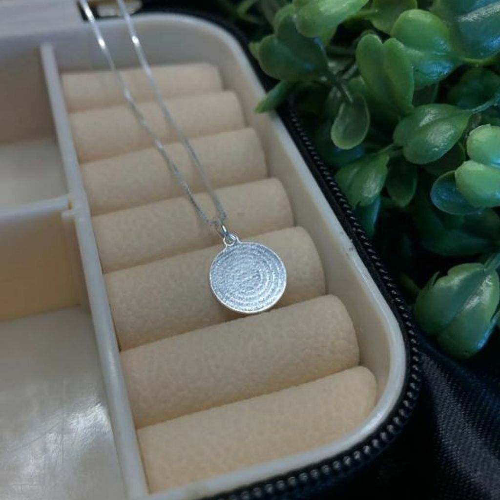 Corrente com Pingente Medalha Pai Nosso 45cm