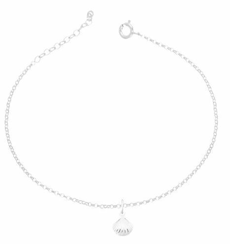 Tornozeleira com 1 Pingente Concha Pendurado 1,9gr