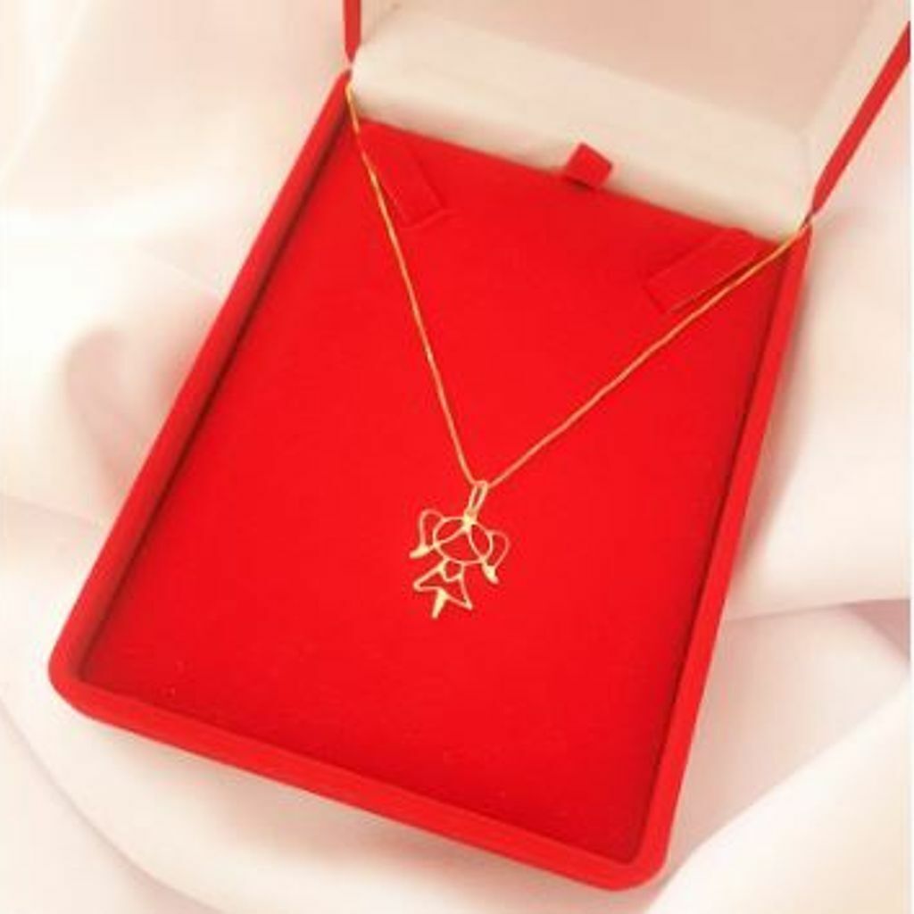 Corrente Mãe de Menina 45cm Semi Jóia Ouro 18k