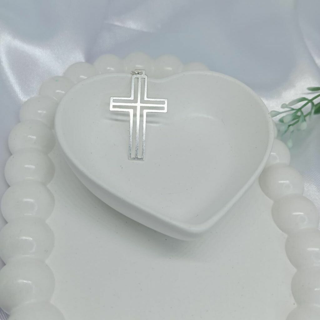 Pingente Cruz Vazada 3,5cm