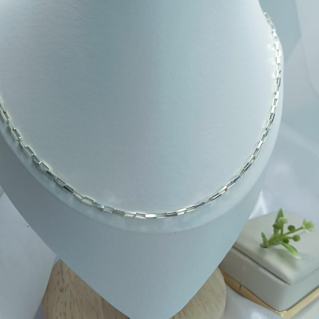 Corrente de prata 925 Cartier 1703 box fio 35