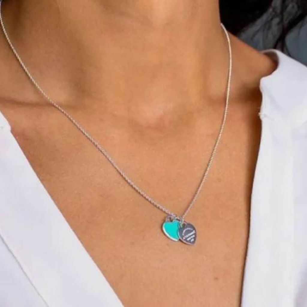 Corrente de prata 925 com Pingente Inspiração Tiffany