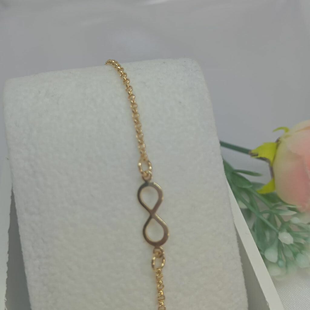 Pulseira Infinito Semi Jóia Ouro 18k