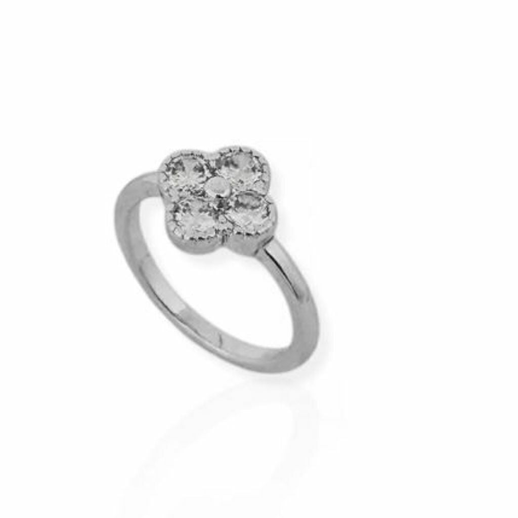 Anel Falange Folheado a Ouro 18k e Prata Inspiração Vg. Com Zircônia