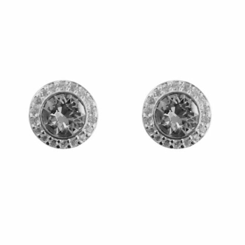 Brinco de prata 925 Swarovski circulo