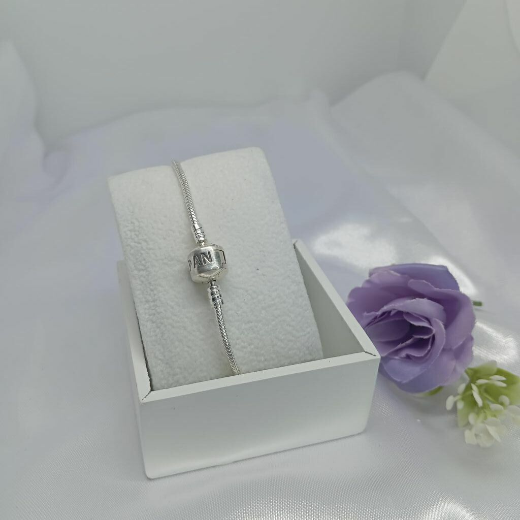 Pulseira prata 925 Inspiração Pandora para Berloques Lisa