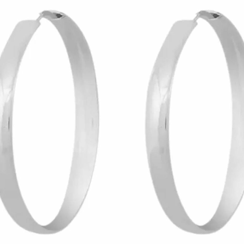 Brinco Argola prata 925 Redonda Laminada 3mm