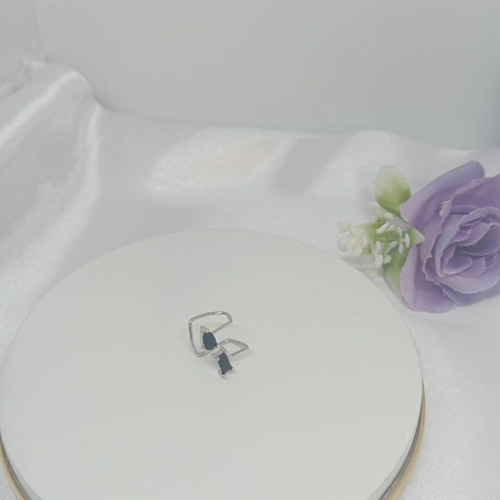 Piercing Ágatas Negra Fake