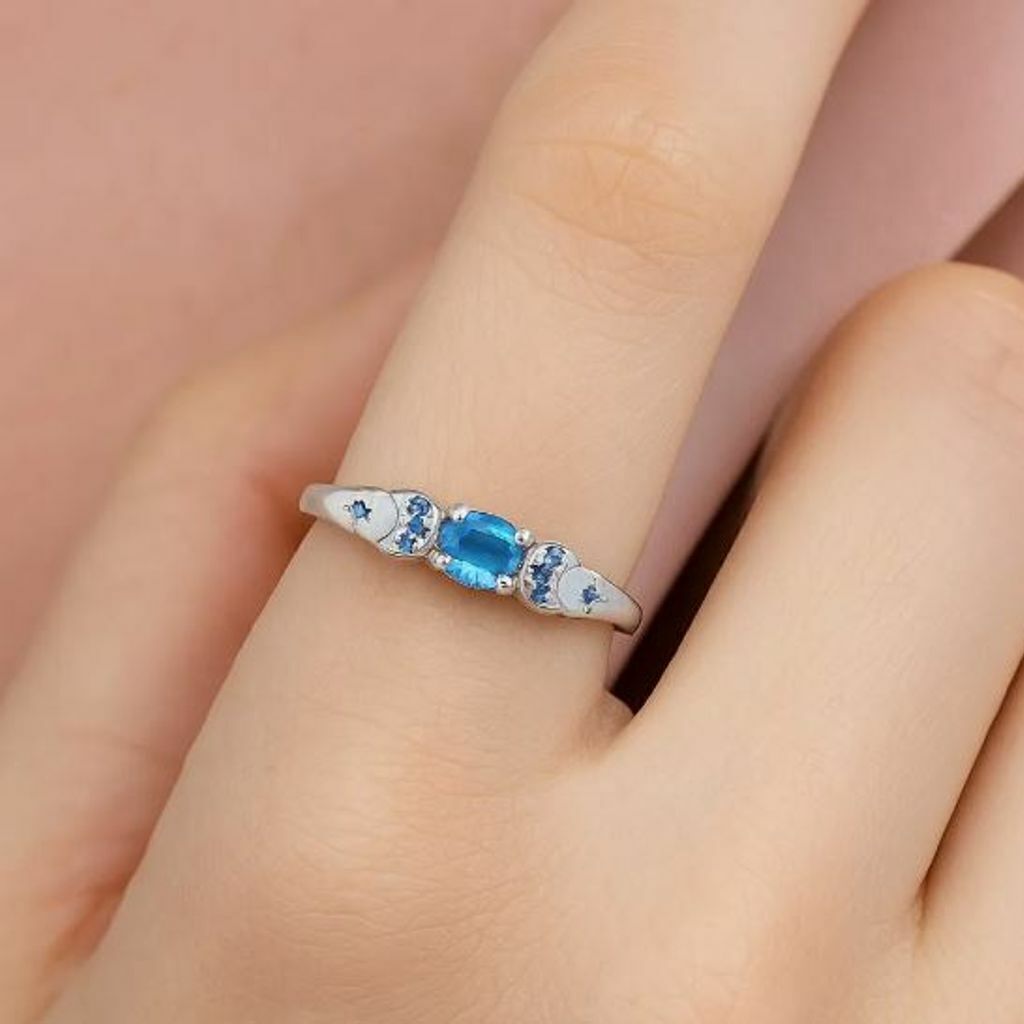 Anel de prata 925 princesa jasmine