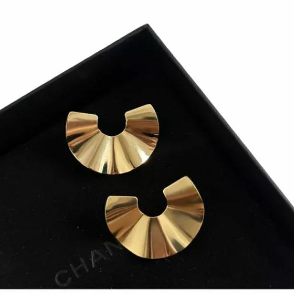 Brinco Arco Martelado Semi Jóia Ouro 18k
