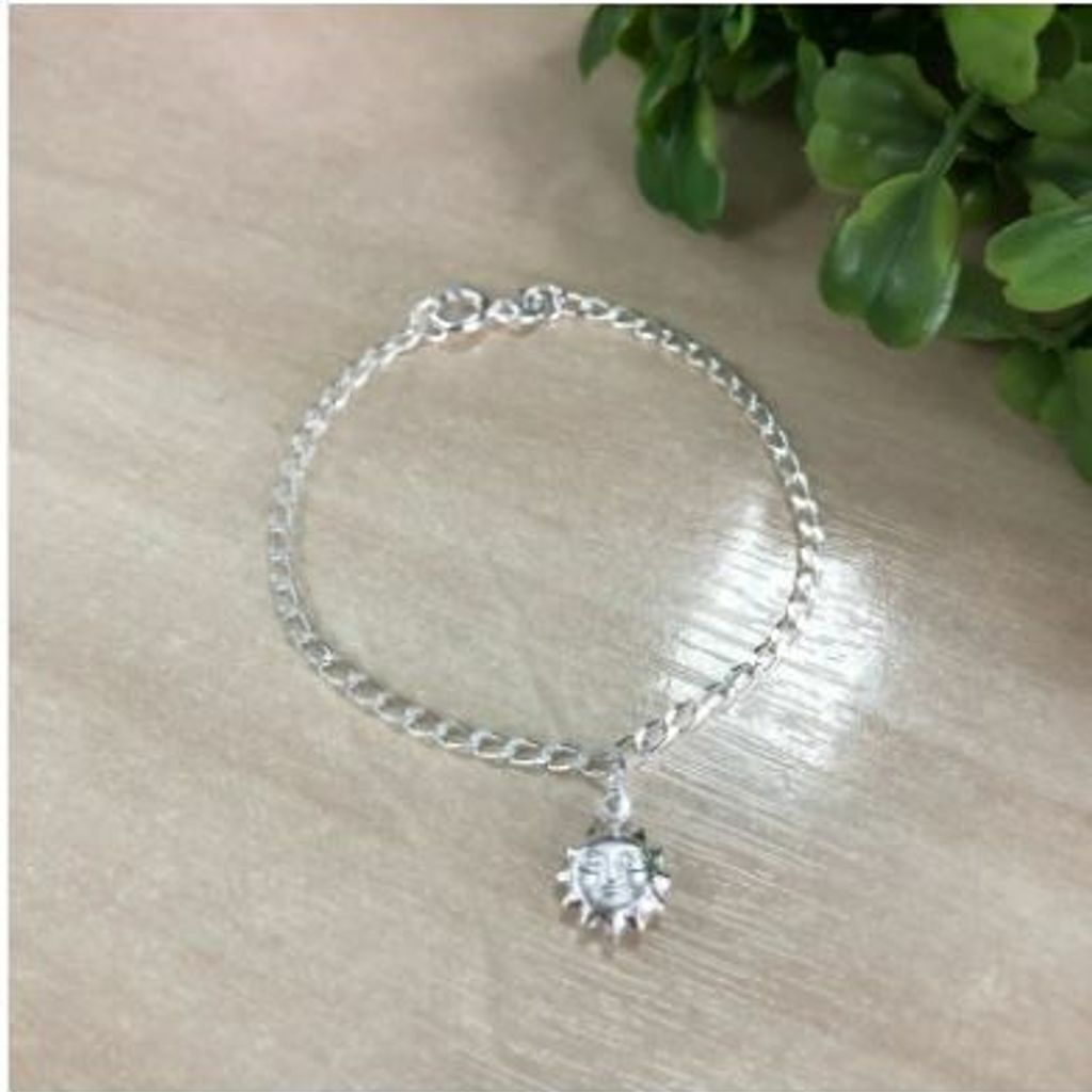 Pulseira Infantil Sol Cheio 1,2gr tam. 14cm