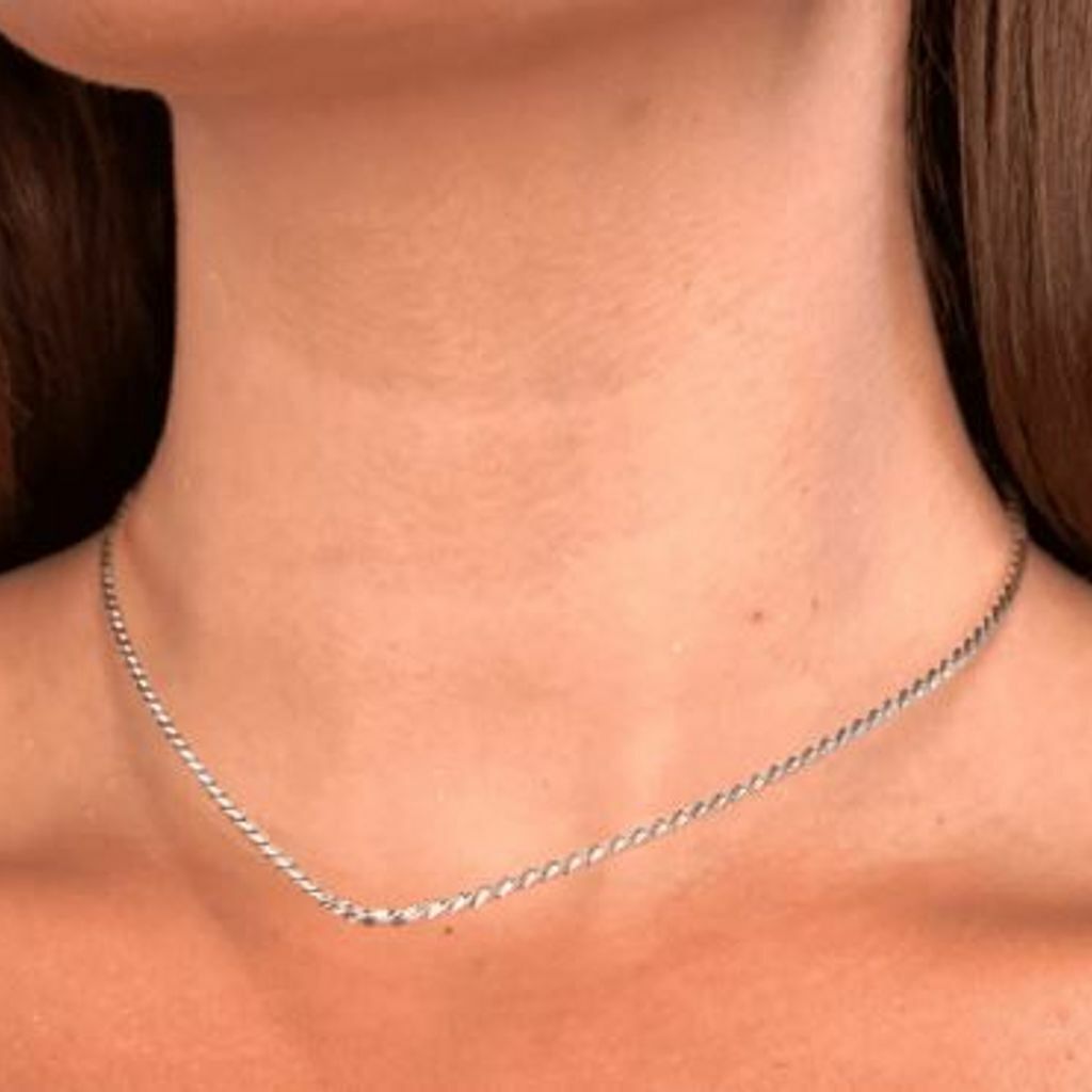 Choker Aro Gota Fio Torcido 7,1gr