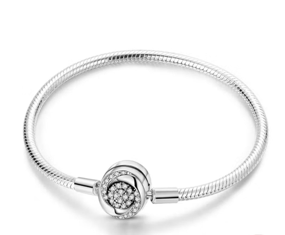 Pulseira Inspiração Pandora para Berloques prata 925