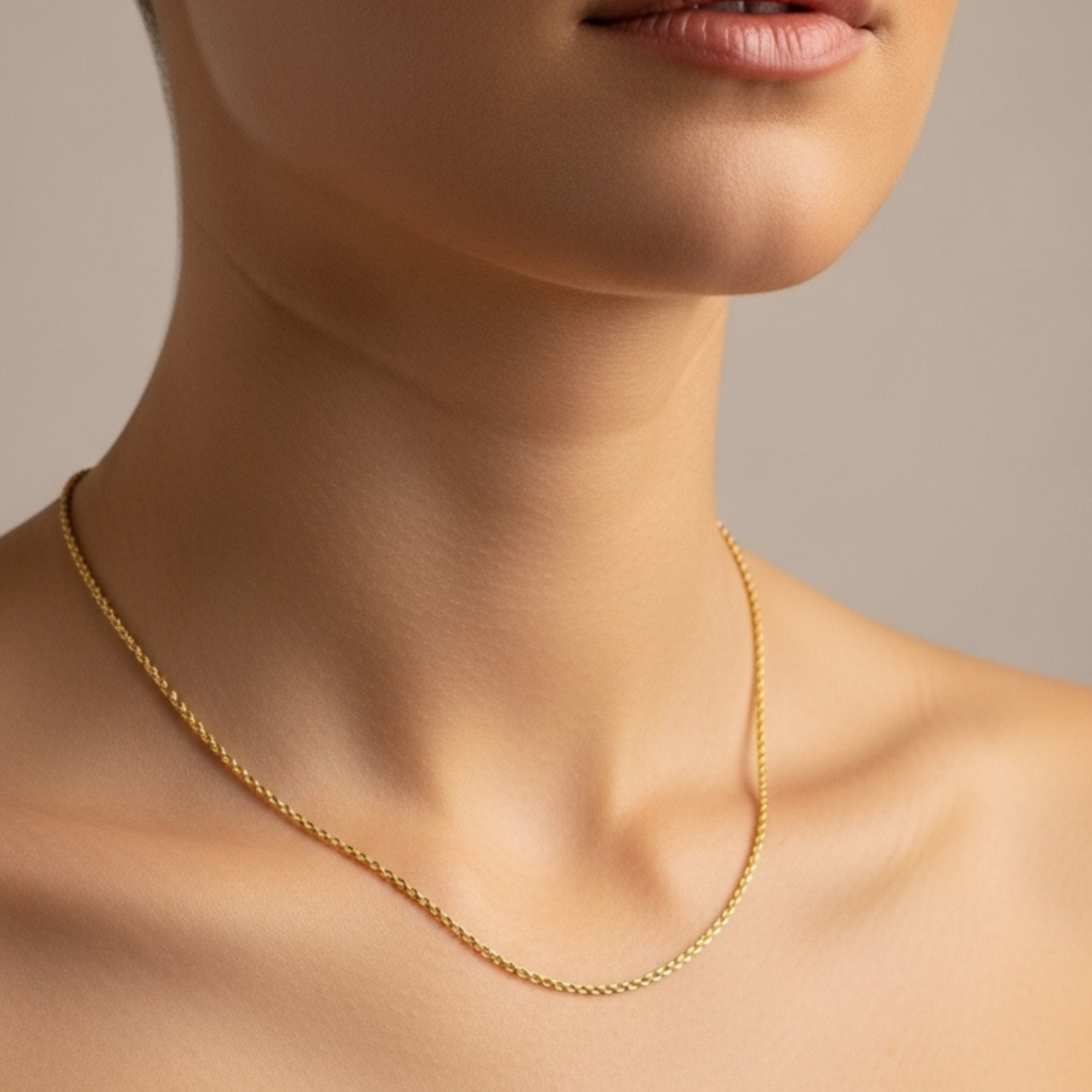 Corrente Cordão Baiano Semi Jóia Ouro