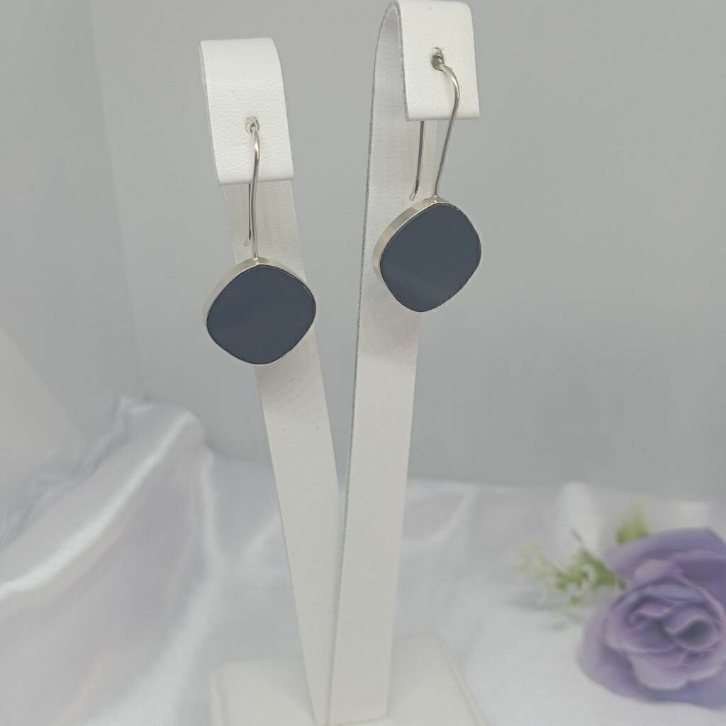 Brinco Ágata Negra Pendurico