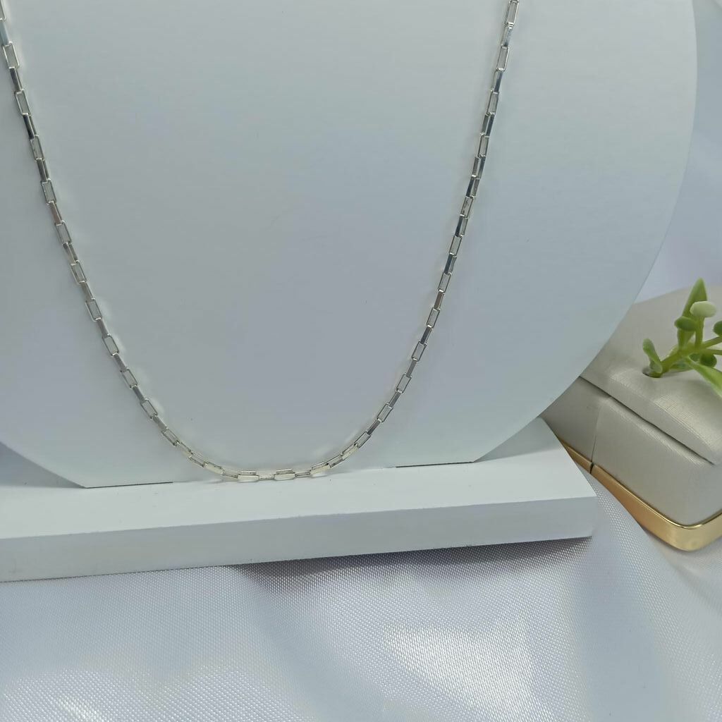 Corrente de prata 925 Cartier 1703 box fio 35