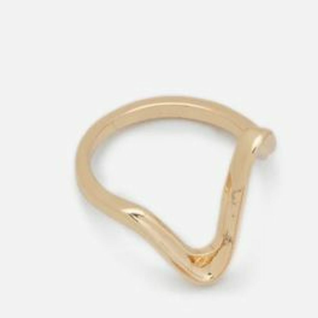 Anel Curvas Folheado Ouro TAM. 25
