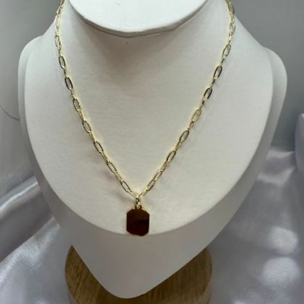 Corrente Chapa Lisa 10x13mm Folh. A Ouro